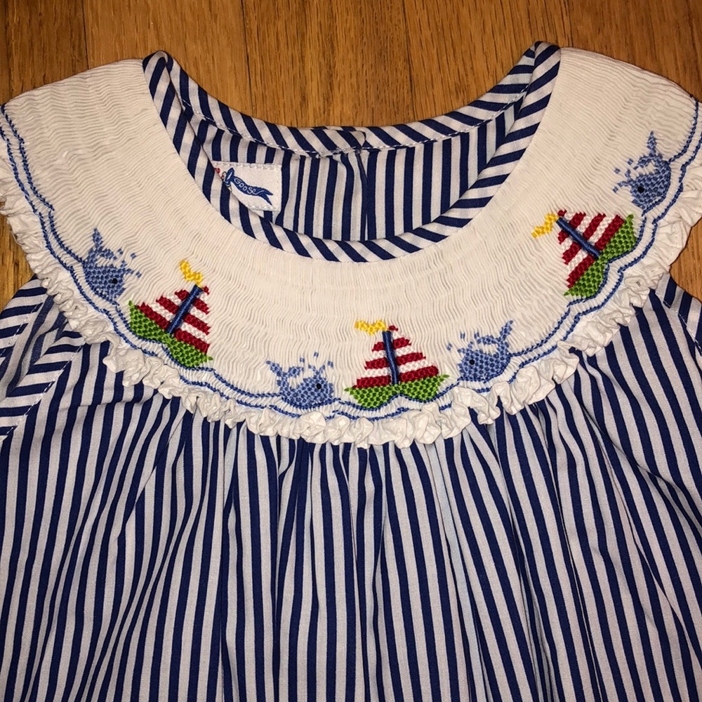 Smocked Silly Goose Dress girls size 6